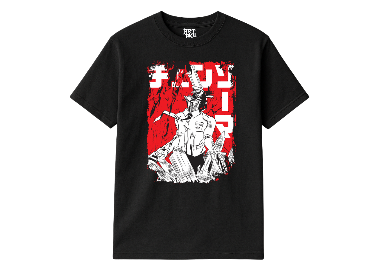 T-Shirt Chainsaw Man – Carnage Rouge