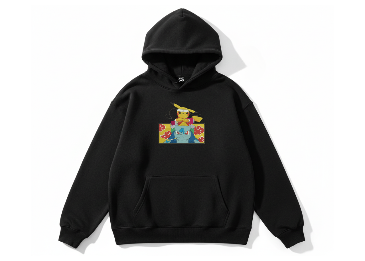 Sweat Pokémon - Broderie Pikachu & B Bulbizarre Akatsuki